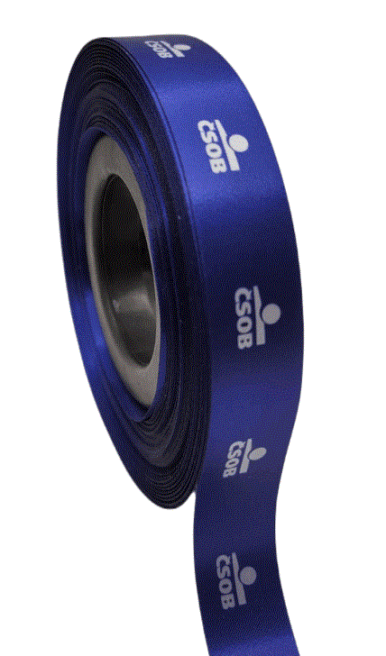 stuzka satenova s logo